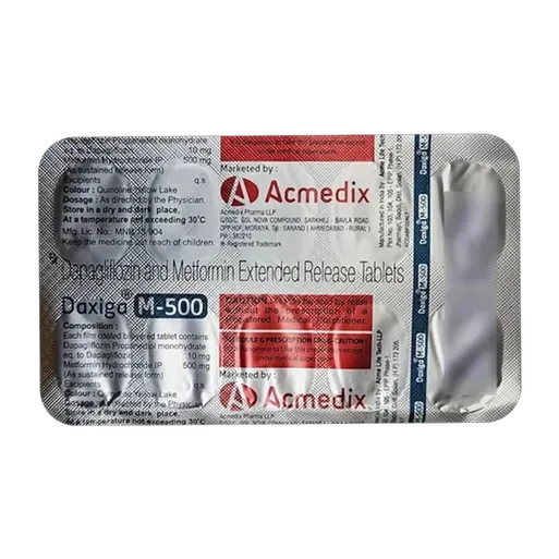 daxiga m 500mg tablet 10's